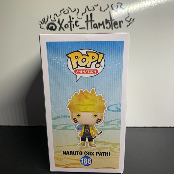 Funko Pop Naruto (Six Path) Glow in the Dark Exclusive Hot Topic Anime #186 - Picture 4 of 6